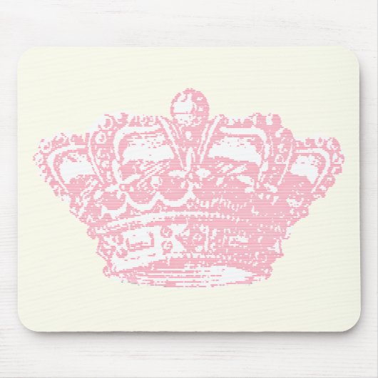 Tapis De Souris Couronne rose (Devant)