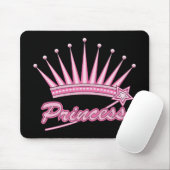 Tapis De Souris Couronne rose princesse (Avec souris)