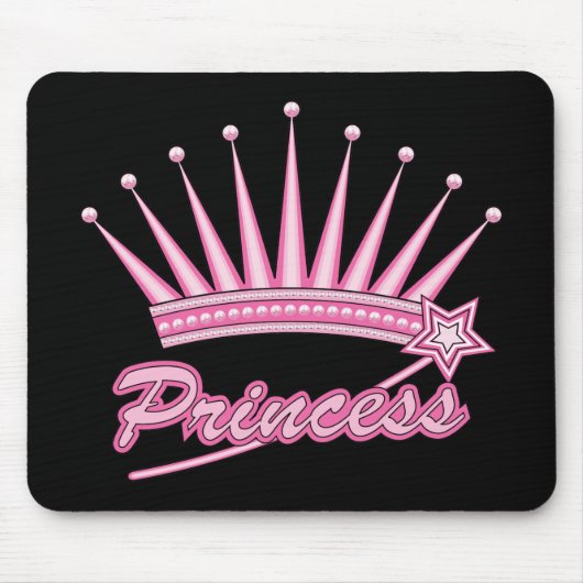 Tapis De Souris Couronne rose princesse (Devant)