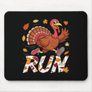 Tapis De Souris Course à pied drôle de 5 km Turkey Trot Thanksgivi