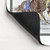 Tapis De Souris Course à trois chevaux - Cou et Cou (Coin)