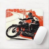 Tapis De Souris Course au cycle moteur (Avec souris)
