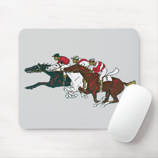 Tapis De Souris Course Chevaux Souris Pad (Avec souris)