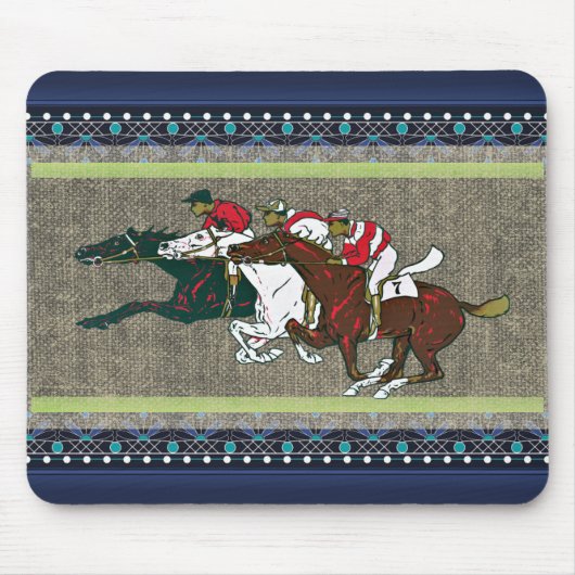 Tapis De Souris Course Chevaux Souris Pad (Devant)