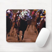 Tapis De Souris Course de chevaux (Avec souris)
