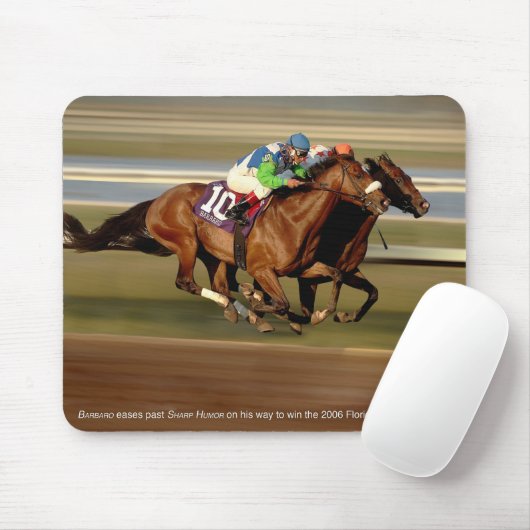 Tapis De Souris Course de chevaux - Barre-barre-o (Avec souris)