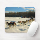 Tapis De Souris Course de chiens de traîneau Iditarod Trail (Avec souris)