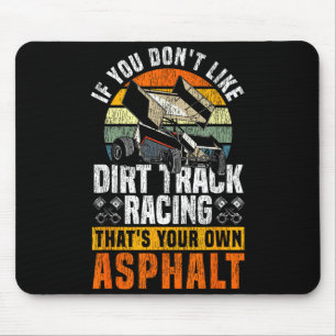 Tapis De Souris Course de Dirt Track Vintage Rétro Voiture de Spri
