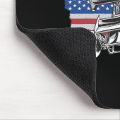 Tapis De Souris Course de Sprint Car Drapeau Usa (Coin)