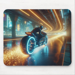 Tapis De Souris Course du tunnel Neon