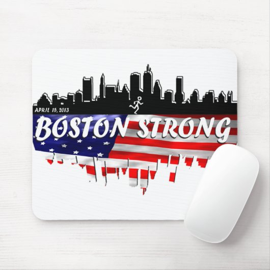 Tapis De Souris Course forte de Boston (Avec souris)