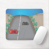 Tapis De Souris Course rétro arcade des années 80 (Avec souris)