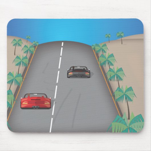 Tapis De Souris Course rétro arcade des années 80 (Devant)