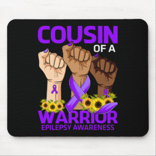 Tapis De Souris Cousin À La Main D'Un Guerrier Epilepsie Sensibili