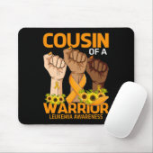 Tapis De Souris Cousin À La Main D'Un Guerrier Leucémie Sensibilis (Avec souris)