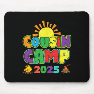 Tapis De Souris Cousin Camp 2025 Vacances en Famille Camping d'Été