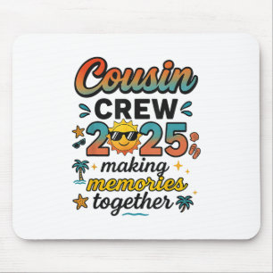 Tapis De Souris Cousin Crew 2025 Summer Vacation Beach Voyage en f