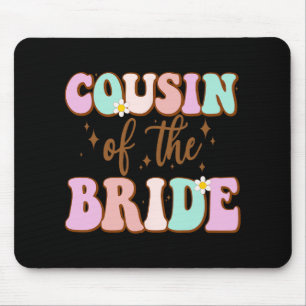 Tapis De Souris Cousin Groovy De La Mariée Réception De Mariage Co