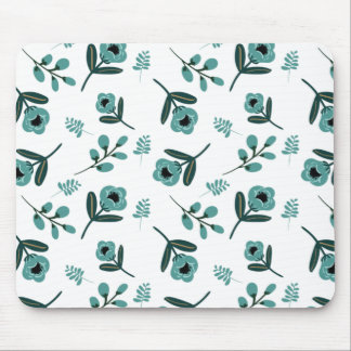 Tapis De Souris Coussin de jet de nuit floral Blue Garden