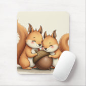 Tapis De Souris coussin mignon pour bébé écureuil (Avec souris)