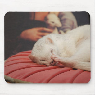 Tapis De Souris Coussin Mousepad rose de sur de Furet