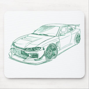 Tapis De Souris Coutume de dérive de NIS Silvia S15