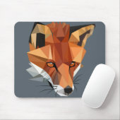 Tapis De Souris Coutume de Fox de polygone (Avec souris)