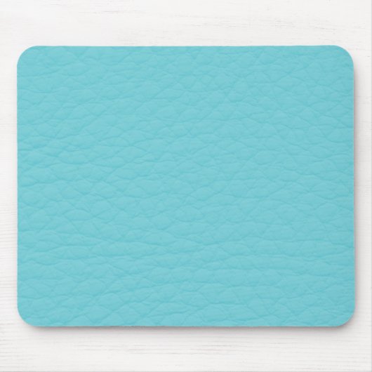 Tapis De Souris Coutume en cuir turquoise de rétro turquoise (Devant)
