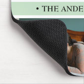 Tapis De Souris Coutume en pastel de collage de photo du vert 4 (Coin)