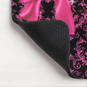 Tapis De Souris Coutume rose noire élégante d'arc de diamant de (Coin)