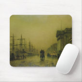 Tapis De Souris Coutumes H de docks de John Atkinson Grimshaw | (Avec souris)
