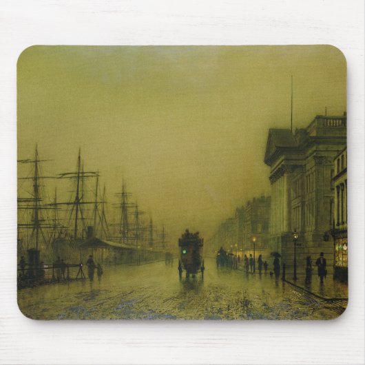 Tapis De Souris Coutumes H de docks de John Atkinson Grimshaw | (Devant)