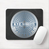 Tapis De Souris Couvercles de regards Manhattan (Avec souris)