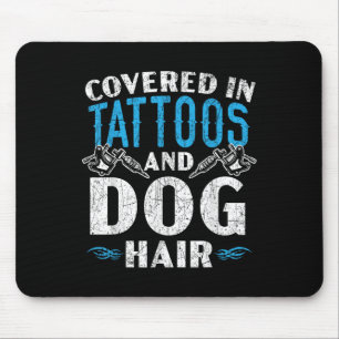 Tapis De Souris Couvert De Tatouages Et De Tatouages De Cheveux De