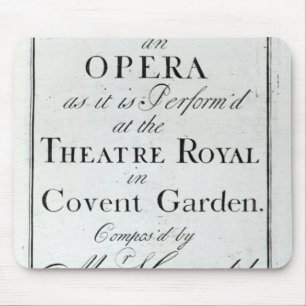 Tapis De Souris Couverture de la musique de feuille pour Alcina