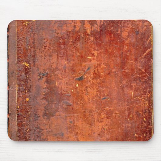 Tapis De Souris Couverture de livre antique attachée de cuir (Devant)