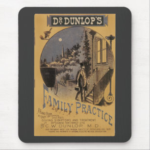 Tapis De Souris Couverture de livre vintage Docteur Dunlop's Famil