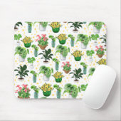 Tapis De Souris Couverture de plantes en pot fantaisistes (Avec souris)