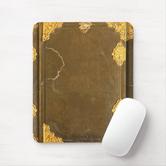 Tapis De Souris Couverture Gold & Old Book (Avec souris)