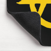 Tapis De Souris Couverture pour Souris Logo Ancap Libertaire - M1 (Coin)