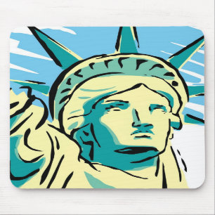 Tapis De Souris Couverture pour souris - Statue de la Liberté - M