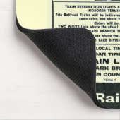 Tapis De Souris Couverture suburbaine 1958 d'horaires de chemin de (Coin)