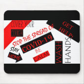 Tapis De Souris Covid-19 (Devant)