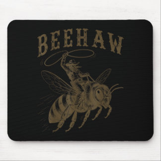 Tapis De Souris Cow-boy Beehaw Occidental Blague Drôle Apiculteur