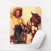 Tapis De Souris Cow-girl (Avec souris)