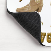 Tapis De Souris "Cow-girl" Mousepad occidental de Scootin de botte (Coin)