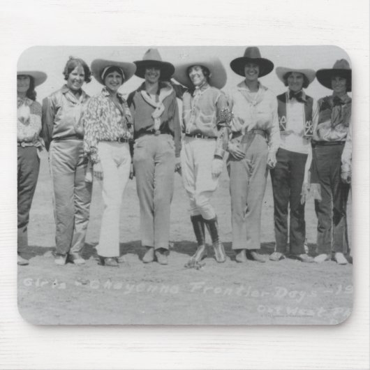 Tapis De Souris Cow-girls aux jours de frontière de Cheyenne, (Devant)