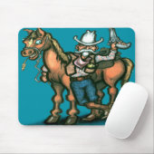 Tapis De Souris Cowboy (Avec souris)