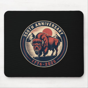 Tapis De Souris Cowboy 250 TH 4TH de juillet Drapeau 1776 2026 250