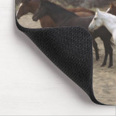 Tapis De Souris Cowboy avec troupeau (Coin)